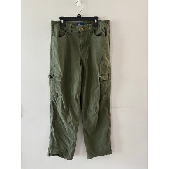 Project Indigo Womens Cargo Pants Size 9 Green Utility Streetwear Denim - Picture 1 of 6